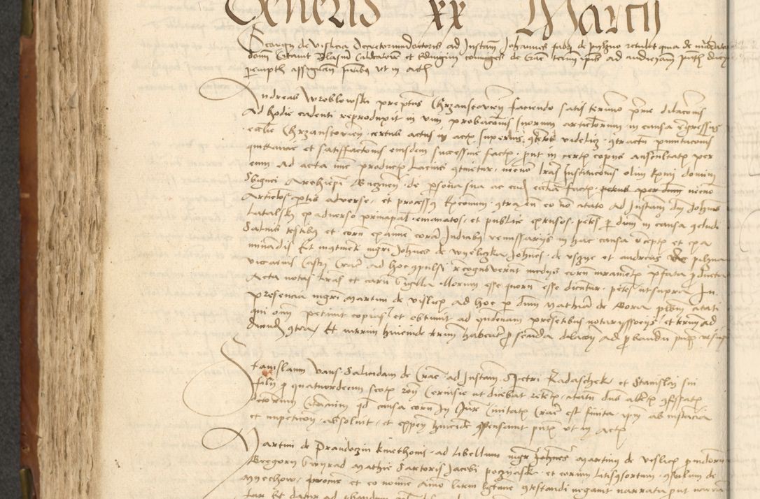 Zdjęcie nr 264 dla obiektu archiwalnego: Acta actoru[m coram venerabili viro] domino Joh[anne de Lathoschin, sacre] theologie [et decretorum] doctore [canonico et officiali Cracoviensi] generali [anno Domini millesimo] quadringen[tesimo nonagesimo tercio] indicione [XI, pontificatus sanctis]simi in Christo [patris domini nostri domini] Allexandri [divina providencia pape] sexti, anni [ipsius primo]