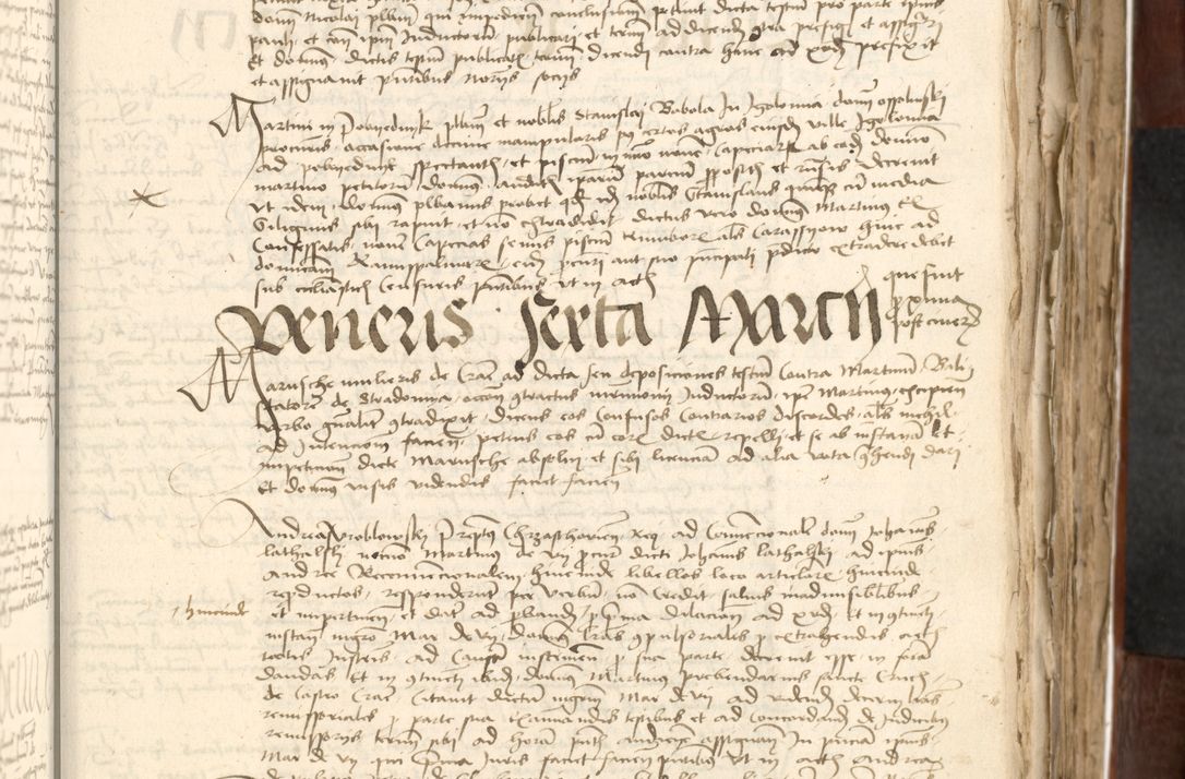 Zdjęcie nr 259 dla obiektu archiwalnego: Acta actoru[m coram venerabili viro] domino Joh[anne de Lathoschin, sacre] theologie [et decretorum] doctore [canonico et officiali Cracoviensi] generali [anno Domini millesimo] quadringen[tesimo nonagesimo tercio] indicione [XI, pontificatus sanctis]simi in Christo [patris domini nostri domini] Allexandri [divina providencia pape] sexti, anni [ipsius primo]