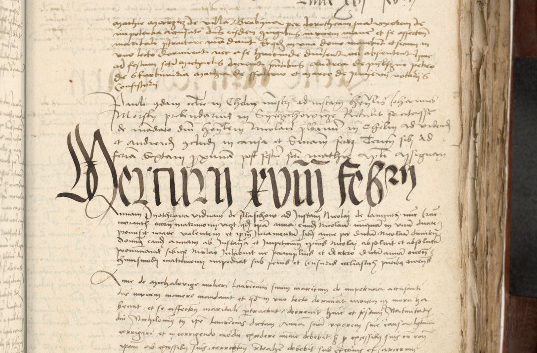 Zdjęcie nr 255 dla obiektu archiwalnego: Acta actoru[m coram venerabili viro] domino Joh[anne de Lathoschin, sacre] theologie [et decretorum] doctore [canonico et officiali Cracoviensi] generali [anno Domini millesimo] quadringen[tesimo nonagesimo tercio] indicione [XI, pontificatus sanctis]simi in Christo [patris domini nostri domini] Allexandri [divina providencia pape] sexti, anni [ipsius primo]