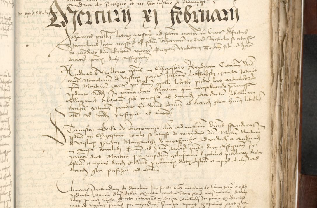 Zdjęcie nr 253 dla obiektu archiwalnego: Acta actoru[m coram venerabili viro] domino Joh[anne de Lathoschin, sacre] theologie [et decretorum] doctore [canonico et officiali Cracoviensi] generali [anno Domini millesimo] quadringen[tesimo nonagesimo tercio] indicione [XI, pontificatus sanctis]simi in Christo [patris domini nostri domini] Allexandri [divina providencia pape] sexti, anni [ipsius primo]