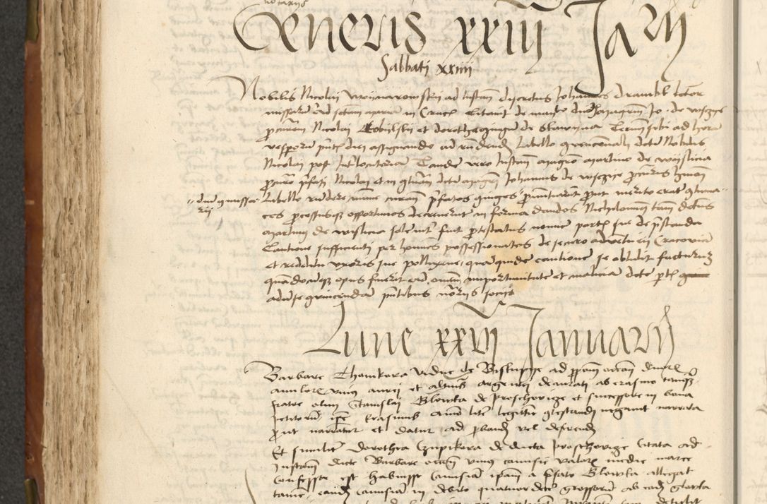 Zdjęcie nr 246 dla obiektu archiwalnego: Acta actoru[m coram venerabili viro] domino Joh[anne de Lathoschin, sacre] theologie [et decretorum] doctore [canonico et officiali Cracoviensi] generali [anno Domini millesimo] quadringen[tesimo nonagesimo tercio] indicione [XI, pontificatus sanctis]simi in Christo [patris domini nostri domini] Allexandri [divina providencia pape] sexti, anni [ipsius primo]