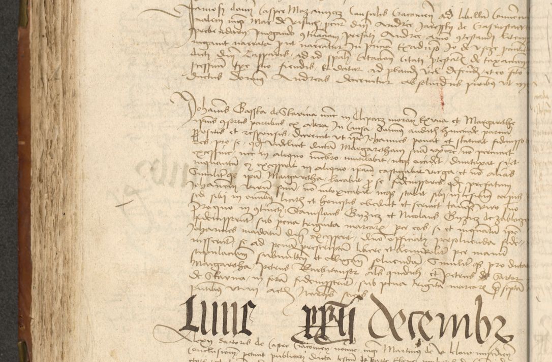 Zdjęcie nr 238 dla obiektu archiwalnego: Acta actoru[m coram venerabili viro] domino Joh[anne de Lathoschin, sacre] theologie [et decretorum] doctore [canonico et officiali Cracoviensi] generali [anno Domini millesimo] quadringen[tesimo nonagesimo tercio] indicione [XI, pontificatus sanctis]simi in Christo [patris domini nostri domini] Allexandri [divina providencia pape] sexti, anni [ipsius primo]