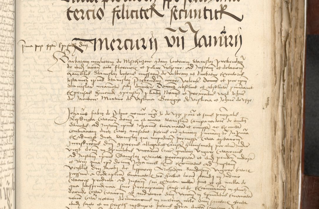 Zdjęcie nr 241 dla obiektu archiwalnego: Acta actoru[m coram venerabili viro] domino Joh[anne de Lathoschin, sacre] theologie [et decretorum] doctore [canonico et officiali Cracoviensi] generali [anno Domini millesimo] quadringen[tesimo nonagesimo tercio] indicione [XI, pontificatus sanctis]simi in Christo [patris domini nostri domini] Allexandri [divina providencia pape] sexti, anni [ipsius primo]