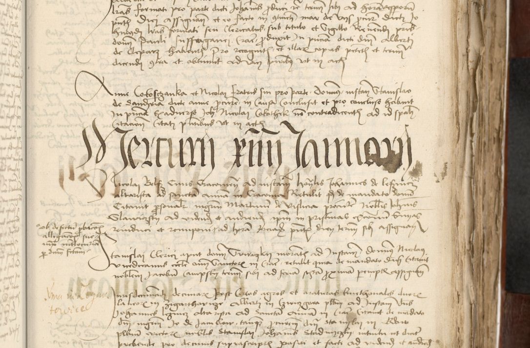 Zdjęcie nr 243 dla obiektu archiwalnego: Acta actoru[m coram venerabili viro] domino Joh[anne de Lathoschin, sacre] theologie [et decretorum] doctore [canonico et officiali Cracoviensi] generali [anno Domini millesimo] quadringen[tesimo nonagesimo tercio] indicione [XI, pontificatus sanctis]simi in Christo [patris domini nostri domini] Allexandri [divina providencia pape] sexti, anni [ipsius primo]