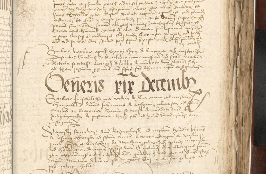 Zdjęcie nr 237 dla obiektu archiwalnego: Acta actoru[m coram venerabili viro] domino Joh[anne de Lathoschin, sacre] theologie [et decretorum] doctore [canonico et officiali Cracoviensi] generali [anno Domini millesimo] quadringen[tesimo nonagesimo tercio] indicione [XI, pontificatus sanctis]simi in Christo [patris domini nostri domini] Allexandri [divina providencia pape] sexti, anni [ipsius primo]