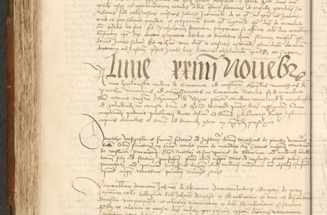 Zdjęcie nr 226 dla obiektu archiwalnego: Acta actoru[m coram venerabili viro] domino Joh[anne de Lathoschin, sacre] theologie [et decretorum] doctore [canonico et officiali Cracoviensi] generali [anno Domini millesimo] quadringen[tesimo nonagesimo tercio] indicione [XI, pontificatus sanctis]simi in Christo [patris domini nostri domini] Allexandri [divina providencia pape] sexti, anni [ipsius primo]