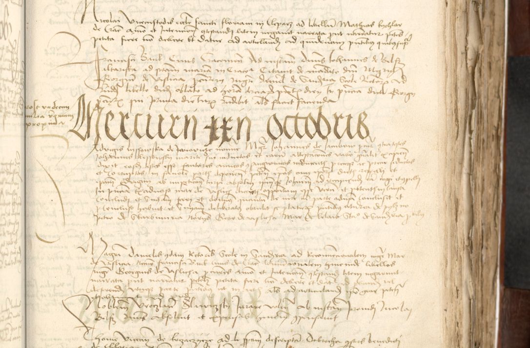 Zdjęcie nr 217 dla obiektu archiwalnego: Acta actoru[m coram venerabili viro] domino Joh[anne de Lathoschin, sacre] theologie [et decretorum] doctore [canonico et officiali Cracoviensi] generali [anno Domini millesimo] quadringen[tesimo nonagesimo tercio] indicione [XI, pontificatus sanctis]simi in Christo [patris domini nostri domini] Allexandri [divina providencia pape] sexti, anni [ipsius primo]