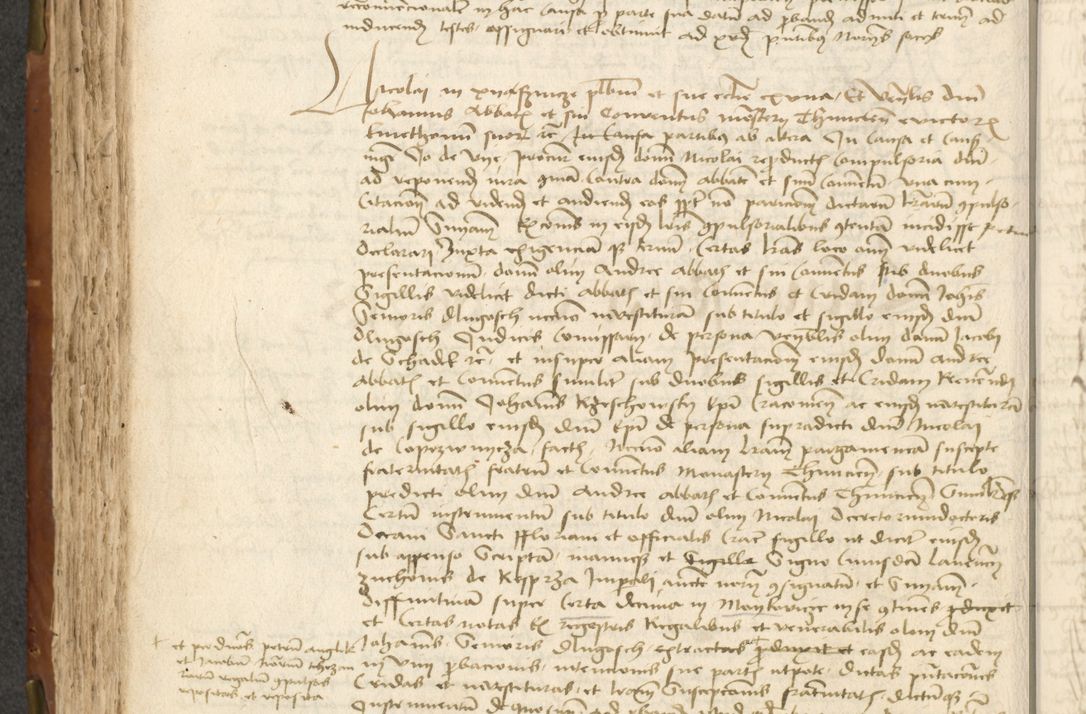 Zdjęcie nr 214 dla obiektu archiwalnego: Acta actoru[m coram venerabili viro] domino Joh[anne de Lathoschin, sacre] theologie [et decretorum] doctore [canonico et officiali Cracoviensi] generali [anno Domini millesimo] quadringen[tesimo nonagesimo tercio] indicione [XI, pontificatus sanctis]simi in Christo [patris domini nostri domini] Allexandri [divina providencia pape] sexti, anni [ipsius primo]