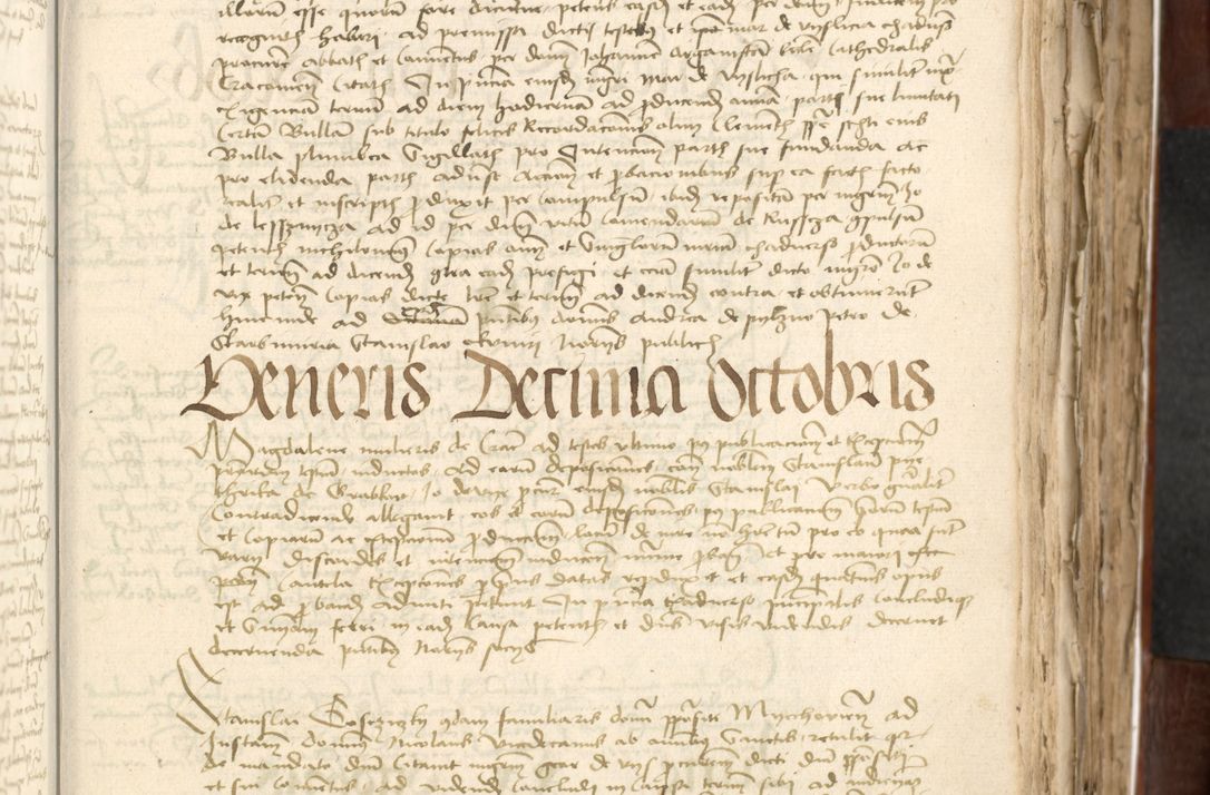 Zdjęcie nr 215 dla obiektu archiwalnego: Acta actoru[m coram venerabili viro] domino Joh[anne de Lathoschin, sacre] theologie [et decretorum] doctore [canonico et officiali Cracoviensi] generali [anno Domini millesimo] quadringen[tesimo nonagesimo tercio] indicione [XI, pontificatus sanctis]simi in Christo [patris domini nostri domini] Allexandri [divina providencia pape] sexti, anni [ipsius primo]