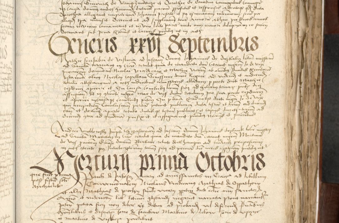 Zdjęcie nr 211 dla obiektu archiwalnego: Acta actoru[m coram venerabili viro] domino Joh[anne de Lathoschin, sacre] theologie [et decretorum] doctore [canonico et officiali Cracoviensi] generali [anno Domini millesimo] quadringen[tesimo nonagesimo tercio] indicione [XI, pontificatus sanctis]simi in Christo [patris domini nostri domini] Allexandri [divina providencia pape] sexti, anni [ipsius primo]