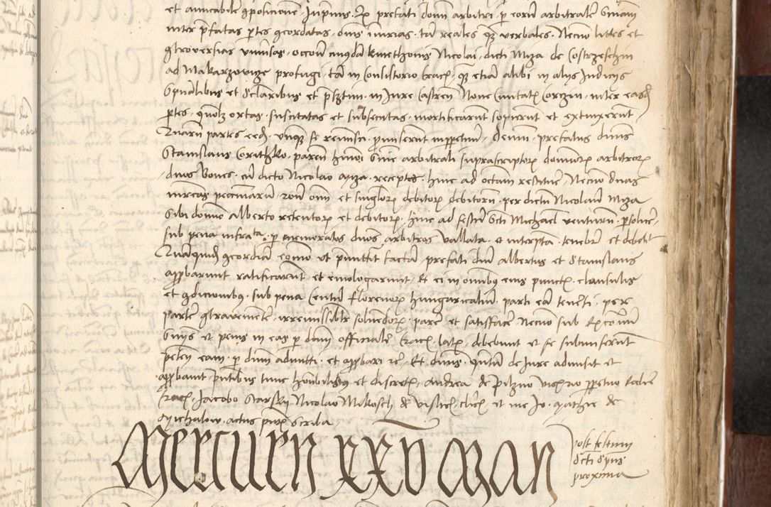 Zdjęcie nr 405 dla obiektu archiwalnego: Acta actoru[m coram venerabili viro] domino Joh[anne de Lathoschin, sacre] theologie [et decretorum] doctore [canonico et officiali Cracoviensi] generali [anno Domini millesimo] quadringen[tesimo nonagesimo tercio] indicione [XI, pontificatus sanctis]simi in Christo [patris domini nostri domini] Allexandri [divina providencia pape] sexti, anni [ipsius primo]