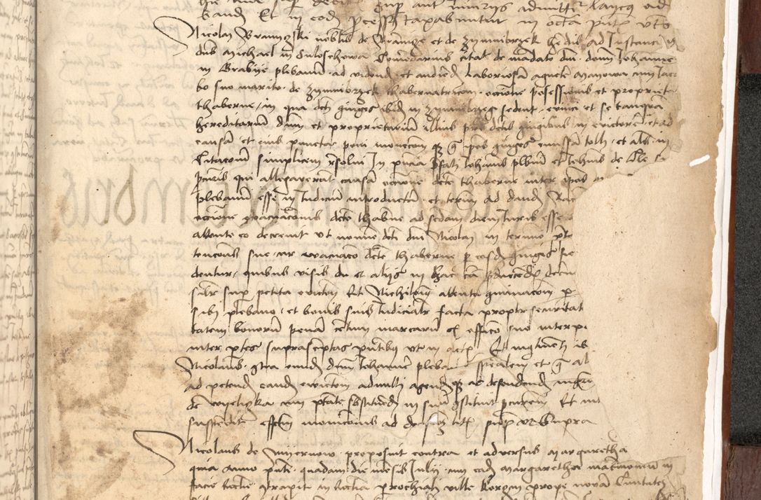 Zdjęcie nr 605 dla obiektu archiwalnego: Acta actoru[m coram venerabili viro] domino Joh[anne de Lathoschin, sacre] theologie [et decretorum] doctore [canonico et officiali Cracoviensi] generali [anno Domini millesimo] quadringen[tesimo nonagesimo tercio] indicione [XI, pontificatus sanctis]simi in Christo [patris domini nostri domini] Allexandri [divina providencia pape] sexti, anni [ipsius primo]