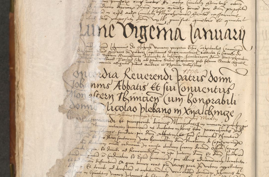 Zdjęcie nr 602 dla obiektu archiwalnego: Acta actoru[m coram venerabili viro] domino Joh[anne de Lathoschin, sacre] theologie [et decretorum] doctore [canonico et officiali Cracoviensi] generali [anno Domini millesimo] quadringen[tesimo nonagesimo tercio] indicione [XI, pontificatus sanctis]simi in Christo [patris domini nostri domini] Allexandri [divina providencia pape] sexti, anni [ipsius primo]