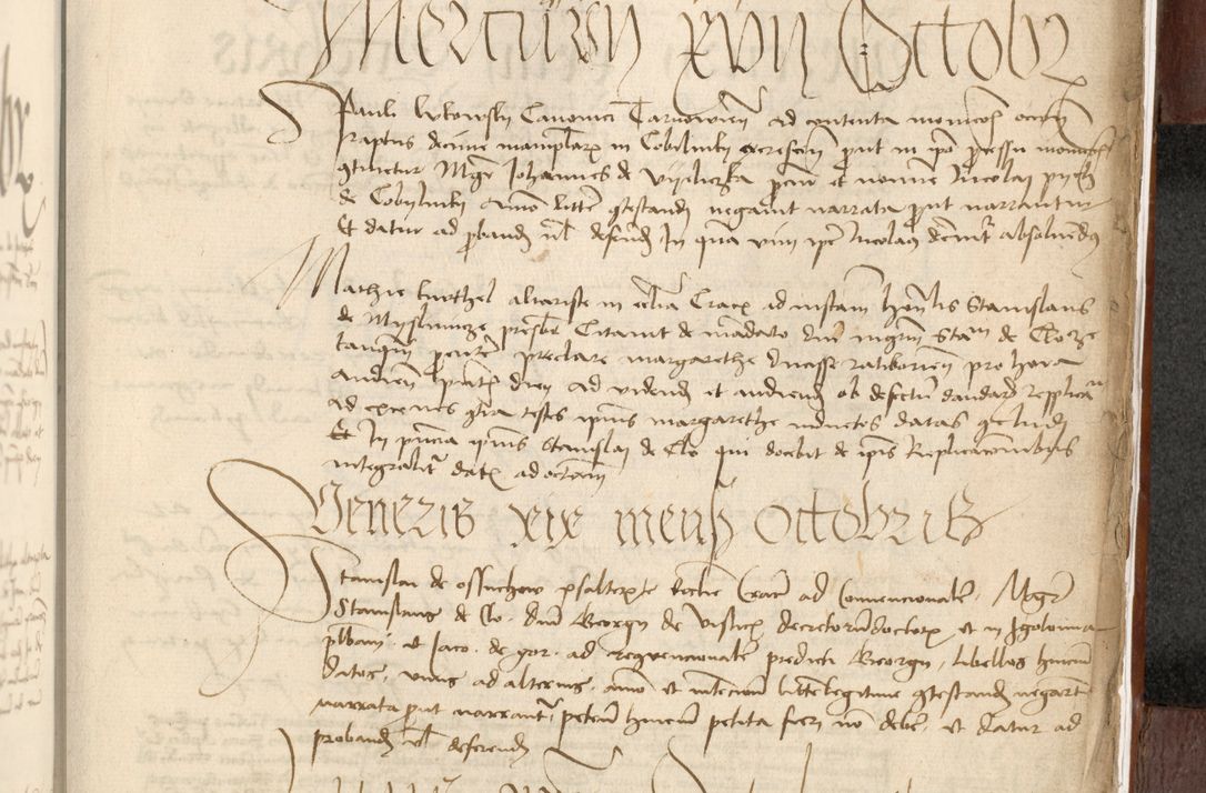 Zdjęcie nr 585 dla obiektu archiwalnego: Acta actoru[m coram venerabili viro] domino Joh[anne de Lathoschin, sacre] theologie [et decretorum] doctore [canonico et officiali Cracoviensi] generali [anno Domini millesimo] quadringen[tesimo nonagesimo tercio] indicione [XI, pontificatus sanctis]simi in Christo [patris domini nostri domini] Allexandri [divina providencia pape] sexti, anni [ipsius primo]