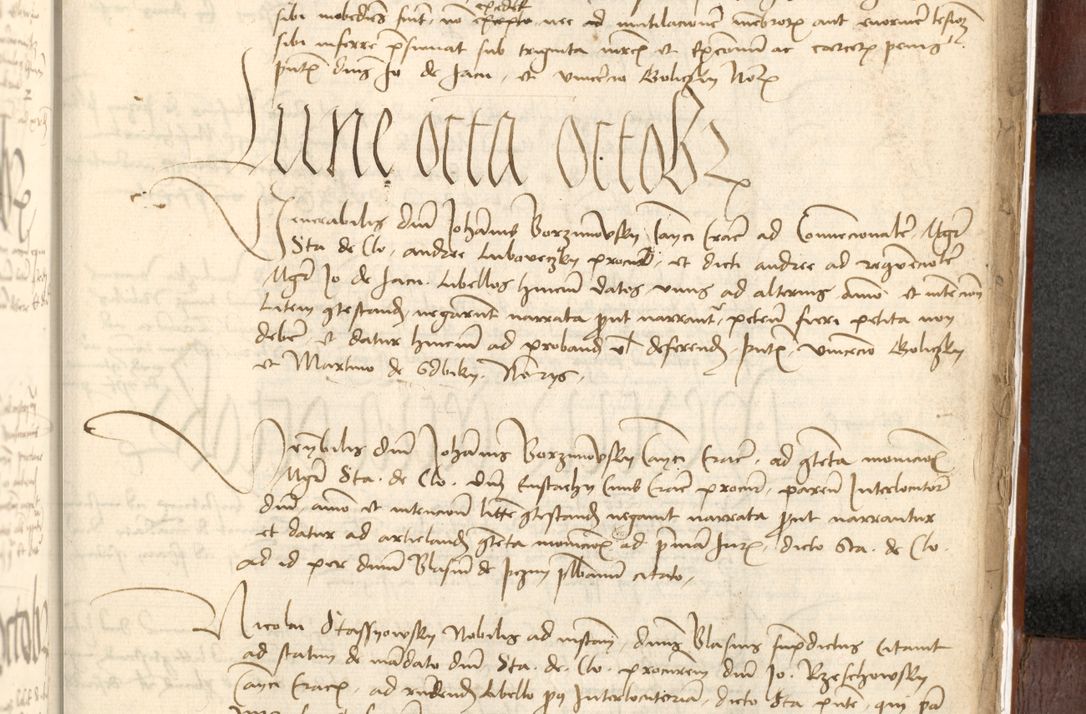 Zdjęcie nr 581 dla obiektu archiwalnego: Acta actoru[m coram venerabili viro] domino Joh[anne de Lathoschin, sacre] theologie [et decretorum] doctore [canonico et officiali Cracoviensi] generali [anno Domini millesimo] quadringen[tesimo nonagesimo tercio] indicione [XI, pontificatus sanctis]simi in Christo [patris domini nostri domini] Allexandri [divina providencia pape] sexti, anni [ipsius primo]