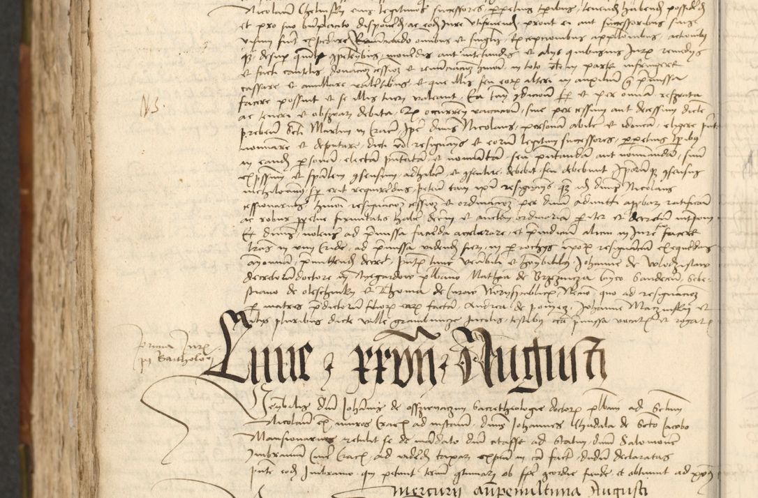 Zdjęcie nr 574 dla obiektu archiwalnego: Acta actoru[m coram venerabili viro] domino Joh[anne de Lathoschin, sacre] theologie [et decretorum] doctore [canonico et officiali Cracoviensi] generali [anno Domini millesimo] quadringen[tesimo nonagesimo tercio] indicione [XI, pontificatus sanctis]simi in Christo [patris domini nostri domini] Allexandri [divina providencia pape] sexti, anni [ipsius primo]