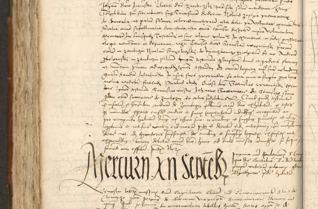Zdjęcie nr 578 dla obiektu archiwalnego: Acta actoru[m coram venerabili viro] domino Joh[anne de Lathoschin, sacre] theologie [et decretorum] doctore [canonico et officiali Cracoviensi] generali [anno Domini millesimo] quadringen[tesimo nonagesimo tercio] indicione [XI, pontificatus sanctis]simi in Christo [patris domini nostri domini] Allexandri [divina providencia pape] sexti, anni [ipsius primo]