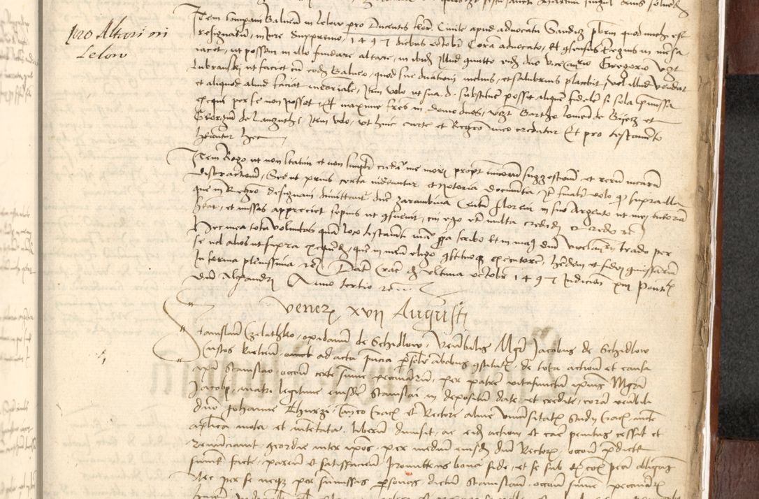 Zdjęcie nr 573 dla obiektu archiwalnego: Acta actoru[m coram venerabili viro] domino Joh[anne de Lathoschin, sacre] theologie [et decretorum] doctore [canonico et officiali Cracoviensi] generali [anno Domini millesimo] quadringen[tesimo nonagesimo tercio] indicione [XI, pontificatus sanctis]simi in Christo [patris domini nostri domini] Allexandri [divina providencia pape] sexti, anni [ipsius primo]