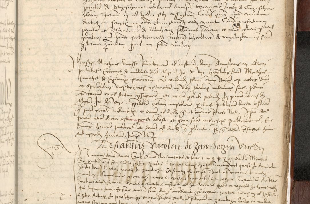 Zdjęcie nr 577 dla obiektu archiwalnego: Acta actoru[m coram venerabili viro] domino Joh[anne de Lathoschin, sacre] theologie [et decretorum] doctore [canonico et officiali Cracoviensi] generali [anno Domini millesimo] quadringen[tesimo nonagesimo tercio] indicione [XI, pontificatus sanctis]simi in Christo [patris domini nostri domini] Allexandri [divina providencia pape] sexti, anni [ipsius primo]
