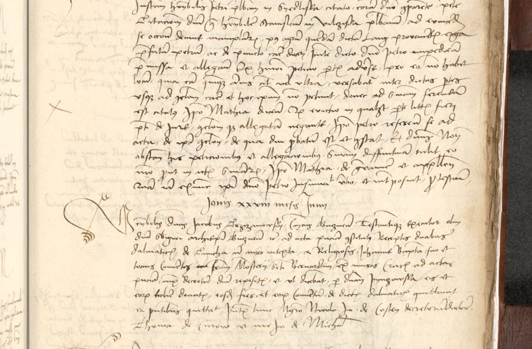 Zdjęcie nr 569 dla obiektu archiwalnego: Acta actoru[m coram venerabili viro] domino Joh[anne de Lathoschin, sacre] theologie [et decretorum] doctore [canonico et officiali Cracoviensi] generali [anno Domini millesimo] quadringen[tesimo nonagesimo tercio] indicione [XI, pontificatus sanctis]simi in Christo [patris domini nostri domini] Allexandri [divina providencia pape] sexti, anni [ipsius primo]