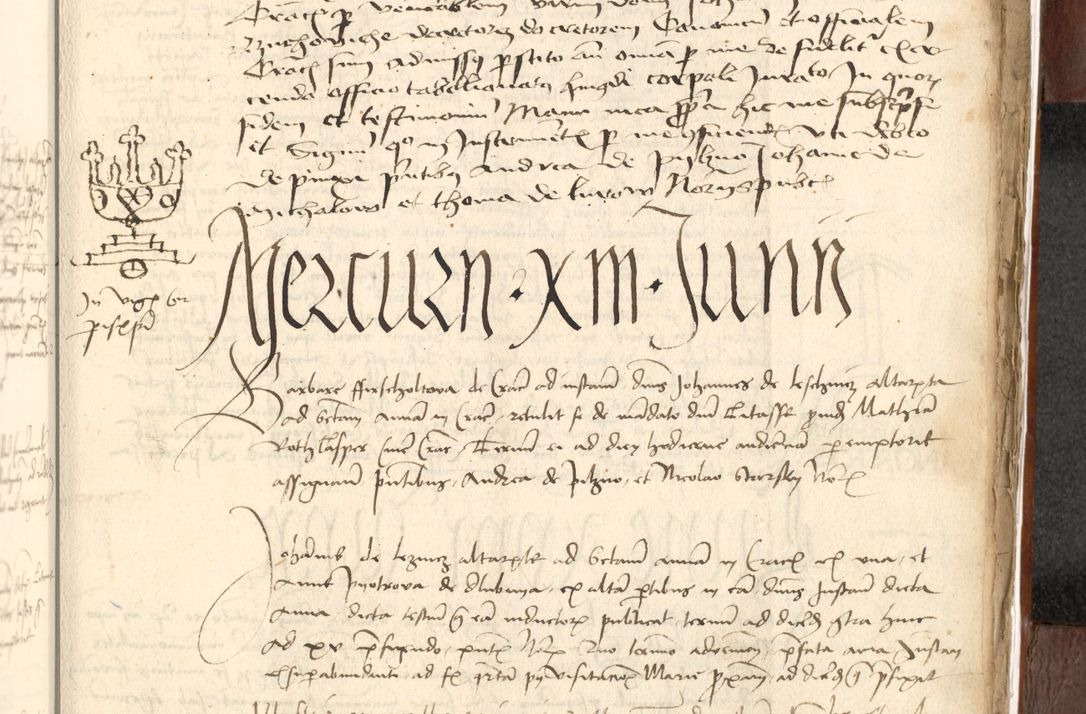 Zdjęcie nr 565 dla obiektu archiwalnego: Acta actoru[m coram venerabili viro] domino Joh[anne de Lathoschin, sacre] theologie [et decretorum] doctore [canonico et officiali Cracoviensi] generali [anno Domini millesimo] quadringen[tesimo nonagesimo tercio] indicione [XI, pontificatus sanctis]simi in Christo [patris domini nostri domini] Allexandri [divina providencia pape] sexti, anni [ipsius primo]