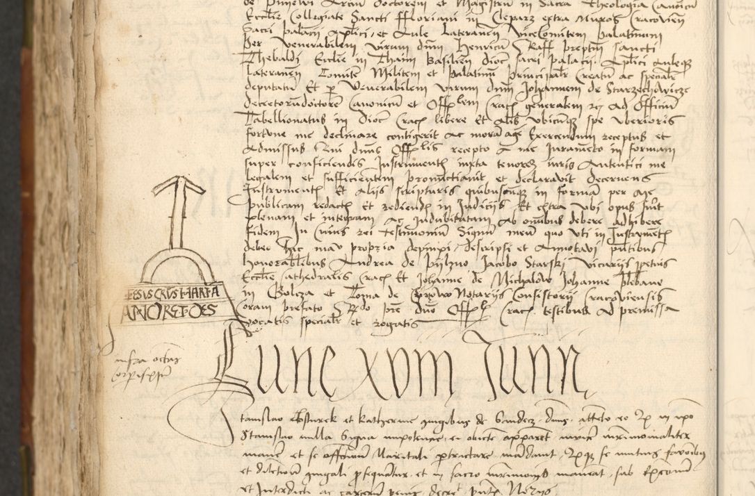 Zdjęcie nr 566 dla obiektu archiwalnego: Acta actoru[m coram venerabili viro] domino Joh[anne de Lathoschin, sacre] theologie [et decretorum] doctore [canonico et officiali Cracoviensi] generali [anno Domini millesimo] quadringen[tesimo nonagesimo tercio] indicione [XI, pontificatus sanctis]simi in Christo [patris domini nostri domini] Allexandri [divina providencia pape] sexti, anni [ipsius primo]