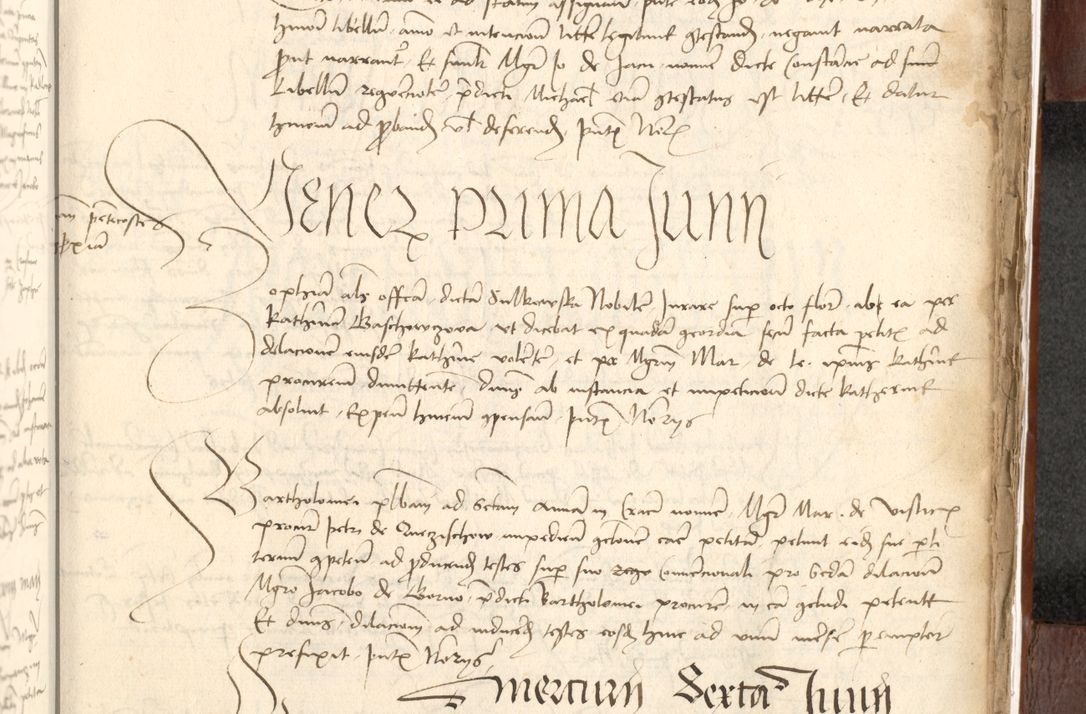 Zdjęcie nr 563 dla obiektu archiwalnego: Acta actoru[m coram venerabili viro] domino Joh[anne de Lathoschin, sacre] theologie [et decretorum] doctore [canonico et officiali Cracoviensi] generali [anno Domini millesimo] quadringen[tesimo nonagesimo tercio] indicione [XI, pontificatus sanctis]simi in Christo [patris domini nostri domini] Allexandri [divina providencia pape] sexti, anni [ipsius primo]