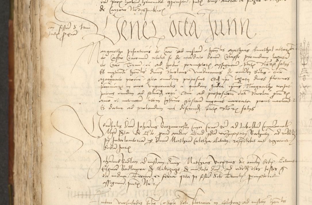 Zdjęcie nr 564 dla obiektu archiwalnego: Acta actoru[m coram venerabili viro] domino Joh[anne de Lathoschin, sacre] theologie [et decretorum] doctore [canonico et officiali Cracoviensi] generali [anno Domini millesimo] quadringen[tesimo nonagesimo tercio] indicione [XI, pontificatus sanctis]simi in Christo [patris domini nostri domini] Allexandri [divina providencia pape] sexti, anni [ipsius primo]