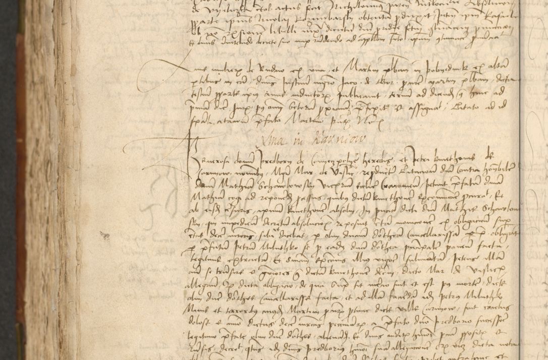 Zdjęcie nr 556 dla obiektu archiwalnego: Acta actoru[m coram venerabili viro] domino Joh[anne de Lathoschin, sacre] theologie [et decretorum] doctore [canonico et officiali Cracoviensi] generali [anno Domini millesimo] quadringen[tesimo nonagesimo tercio] indicione [XI, pontificatus sanctis]simi in Christo [patris domini nostri domini] Allexandri [divina providencia pape] sexti, anni [ipsius primo]