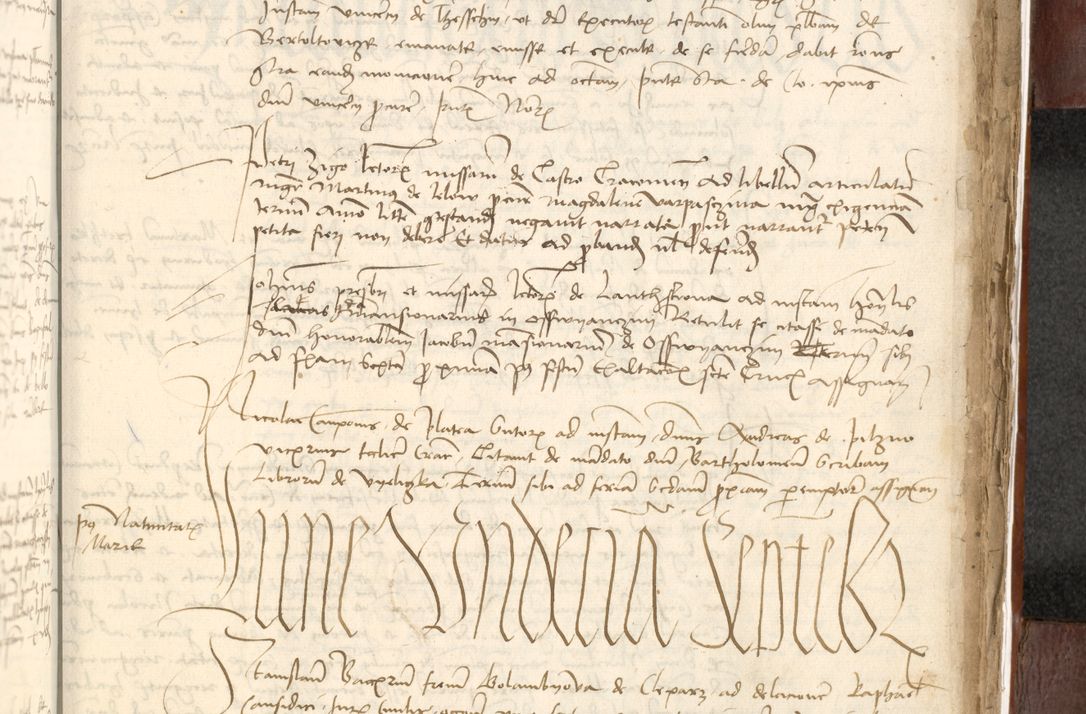 Zdjęcie nr 549 dla obiektu archiwalnego: Acta actoru[m coram venerabili viro] domino Joh[anne de Lathoschin, sacre] theologie [et decretorum] doctore [canonico et officiali Cracoviensi] generali [anno Domini millesimo] quadringen[tesimo nonagesimo tercio] indicione [XI, pontificatus sanctis]simi in Christo [patris domini nostri domini] Allexandri [divina providencia pape] sexti, anni [ipsius primo]