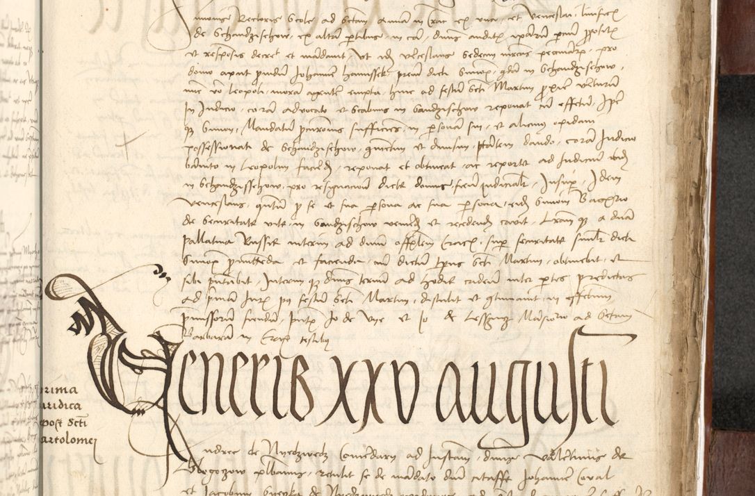 Zdjęcie nr 543 dla obiektu archiwalnego: Acta actoru[m coram venerabili viro] domino Joh[anne de Lathoschin, sacre] theologie [et decretorum] doctore [canonico et officiali Cracoviensi] generali [anno Domini millesimo] quadringen[tesimo nonagesimo tercio] indicione [XI, pontificatus sanctis]simi in Christo [patris domini nostri domini] Allexandri [divina providencia pape] sexti, anni [ipsius primo]