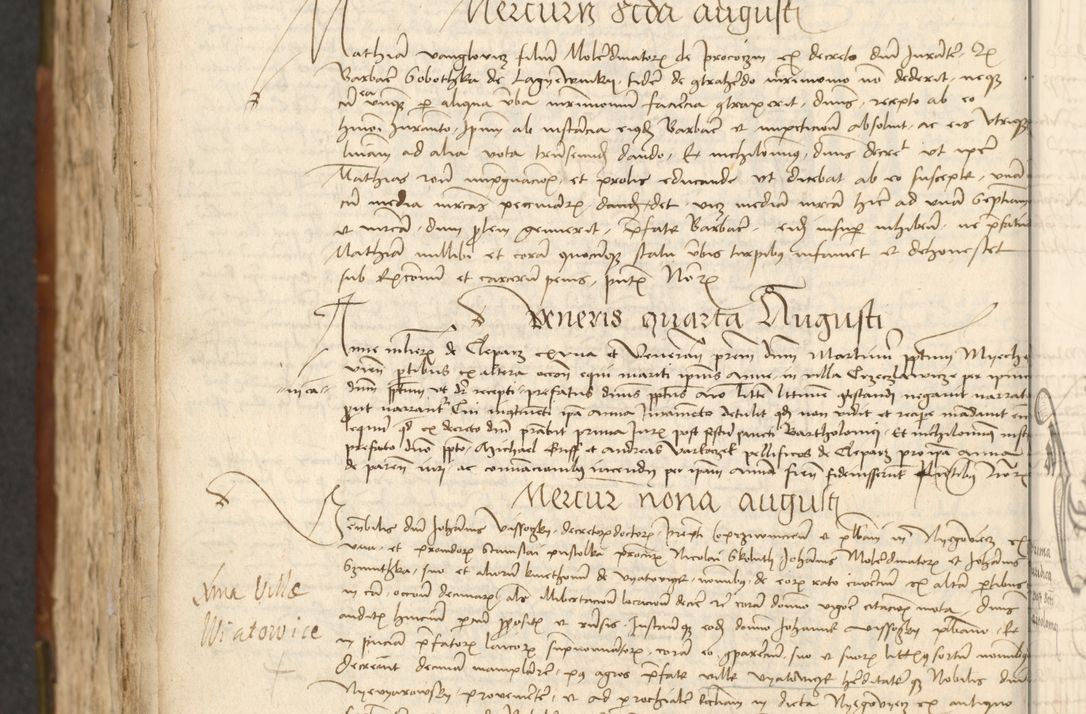 Zdjęcie nr 542 dla obiektu archiwalnego: Acta actoru[m coram venerabili viro] domino Joh[anne de Lathoschin, sacre] theologie [et decretorum] doctore [canonico et officiali Cracoviensi] generali [anno Domini millesimo] quadringen[tesimo nonagesimo tercio] indicione [XI, pontificatus sanctis]simi in Christo [patris domini nostri domini] Allexandri [divina providencia pape] sexti, anni [ipsius primo]