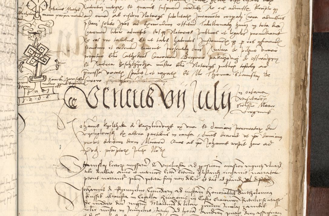 Zdjęcie nr 539 dla obiektu archiwalnego: Acta actoru[m coram venerabili viro] domino Joh[anne de Lathoschin, sacre] theologie [et decretorum] doctore [canonico et officiali Cracoviensi] generali [anno Domini millesimo] quadringen[tesimo nonagesimo tercio] indicione [XI, pontificatus sanctis]simi in Christo [patris domini nostri domini] Allexandri [divina providencia pape] sexti, anni [ipsius primo]