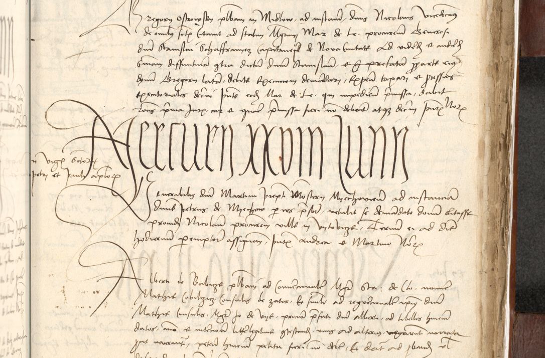 Zdjęcie nr 535 dla obiektu archiwalnego: Acta actoru[m coram venerabili viro] domino Joh[anne de Lathoschin, sacre] theologie [et decretorum] doctore [canonico et officiali Cracoviensi] generali [anno Domini millesimo] quadringen[tesimo nonagesimo tercio] indicione [XI, pontificatus sanctis]simi in Christo [patris domini nostri domini] Allexandri [divina providencia pape] sexti, anni [ipsius primo]