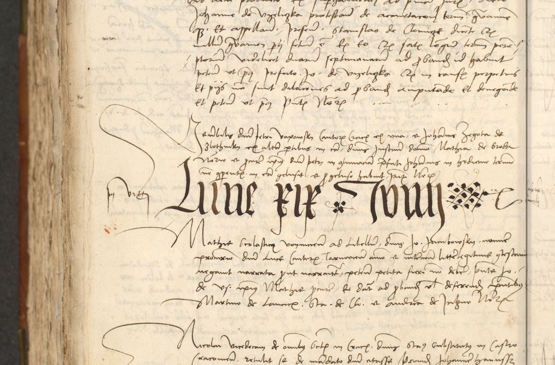 Zdjęcie nr 532 dla obiektu archiwalnego: Acta actoru[m coram venerabili viro] domino Joh[anne de Lathoschin, sacre] theologie [et decretorum] doctore [canonico et officiali Cracoviensi] generali [anno Domini millesimo] quadringen[tesimo nonagesimo tercio] indicione [XI, pontificatus sanctis]simi in Christo [patris domini nostri domini] Allexandri [divina providencia pape] sexti, anni [ipsius primo]