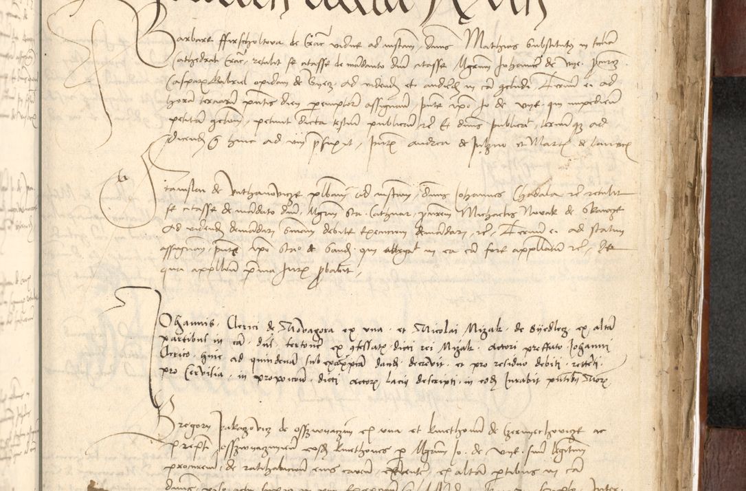 Zdjęcie nr 525 dla obiektu archiwalnego: Acta actoru[m coram venerabili viro] domino Joh[anne de Lathoschin, sacre] theologie [et decretorum] doctore [canonico et officiali Cracoviensi] generali [anno Domini millesimo] quadringen[tesimo nonagesimo tercio] indicione [XI, pontificatus sanctis]simi in Christo [patris domini nostri domini] Allexandri [divina providencia pape] sexti, anni [ipsius primo]