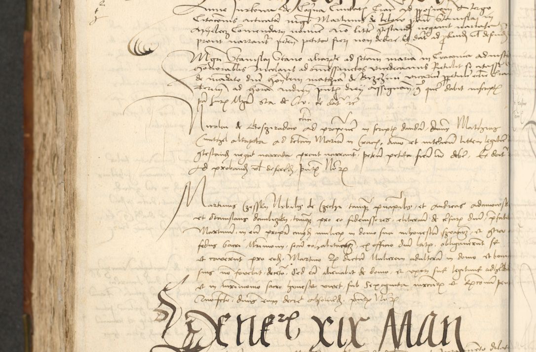 Zdjęcie nr 520 dla obiektu archiwalnego: Acta actoru[m coram venerabili viro] domino Joh[anne de Lathoschin, sacre] theologie [et decretorum] doctore [canonico et officiali Cracoviensi] generali [anno Domini millesimo] quadringen[tesimo nonagesimo tercio] indicione [XI, pontificatus sanctis]simi in Christo [patris domini nostri domini] Allexandri [divina providencia pape] sexti, anni [ipsius primo]