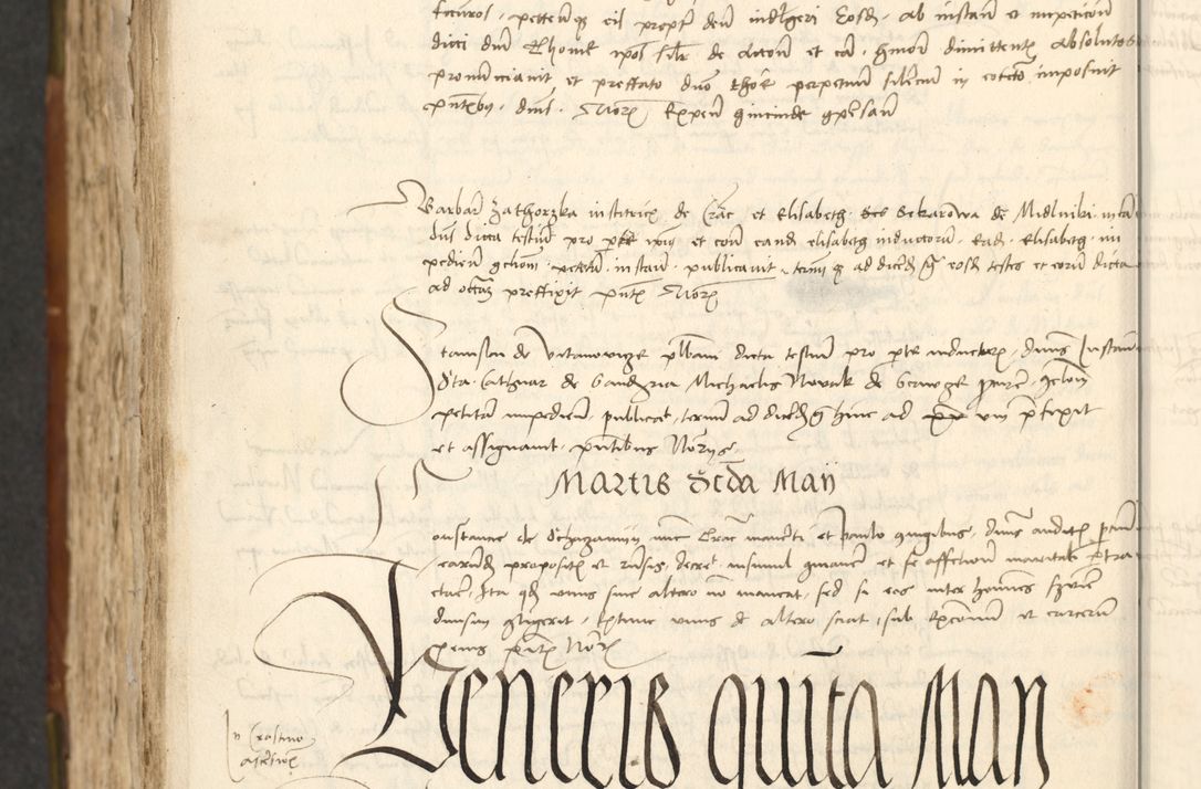 Zdjęcie nr 514 dla obiektu archiwalnego: Acta actoru[m coram venerabili viro] domino Joh[anne de Lathoschin, sacre] theologie [et decretorum] doctore [canonico et officiali Cracoviensi] generali [anno Domini millesimo] quadringen[tesimo nonagesimo tercio] indicione [XI, pontificatus sanctis]simi in Christo [patris domini nostri domini] Allexandri [divina providencia pape] sexti, anni [ipsius primo]