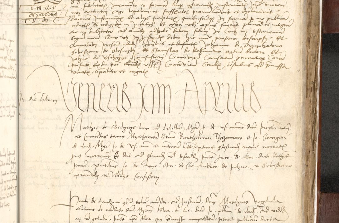 Zdjęcie nr 505 dla obiektu archiwalnego: Acta actoru[m coram venerabili viro] domino Joh[anne de Lathoschin, sacre] theologie [et decretorum] doctore [canonico et officiali Cracoviensi] generali [anno Domini millesimo] quadringen[tesimo nonagesimo tercio] indicione [XI, pontificatus sanctis]simi in Christo [patris domini nostri domini] Allexandri [divina providencia pape] sexti, anni [ipsius primo]