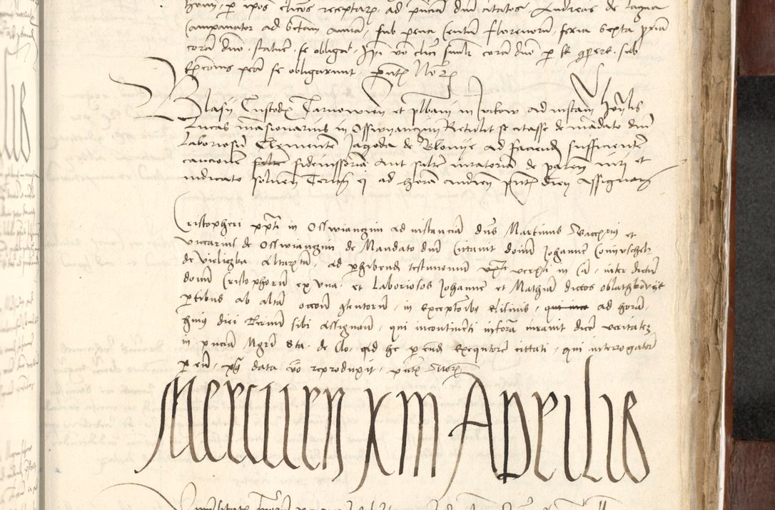 Zdjęcie nr 503 dla obiektu archiwalnego: Acta actoru[m coram venerabili viro] domino Joh[anne de Lathoschin, sacre] theologie [et decretorum] doctore [canonico et officiali Cracoviensi] generali [anno Domini millesimo] quadringen[tesimo nonagesimo tercio] indicione [XI, pontificatus sanctis]simi in Christo [patris domini nostri domini] Allexandri [divina providencia pape] sexti, anni [ipsius primo]