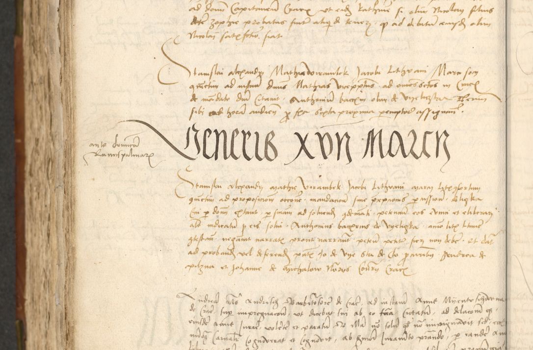 Zdjęcie nr 492 dla obiektu archiwalnego: Acta actoru[m coram venerabili viro] domino Joh[anne de Lathoschin, sacre] theologie [et decretorum] doctore [canonico et officiali Cracoviensi] generali [anno Domini millesimo] quadringen[tesimo nonagesimo tercio] indicione [XI, pontificatus sanctis]simi in Christo [patris domini nostri domini] Allexandri [divina providencia pape] sexti, anni [ipsius primo]