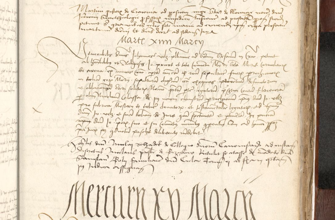Zdjęcie nr 491 dla obiektu archiwalnego: Acta actoru[m coram venerabili viro] domino Joh[anne de Lathoschin, sacre] theologie [et decretorum] doctore [canonico et officiali Cracoviensi] generali [anno Domini millesimo] quadringen[tesimo nonagesimo tercio] indicione [XI, pontificatus sanctis]simi in Christo [patris domini nostri domini] Allexandri [divina providencia pape] sexti, anni [ipsius primo]