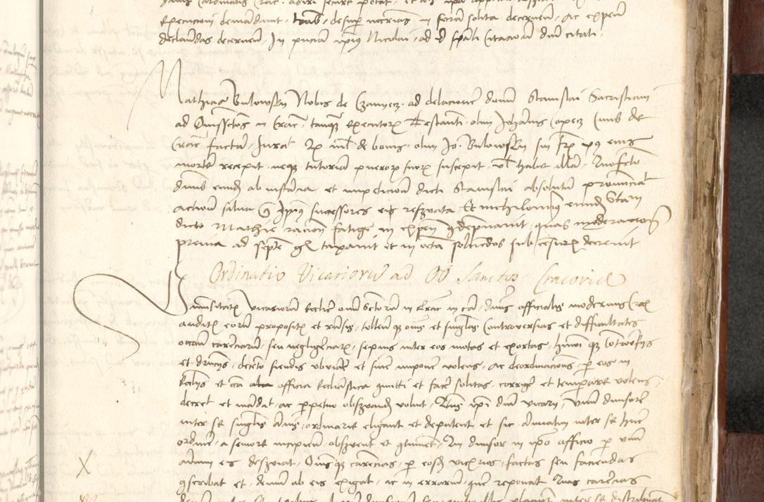 Zdjęcie nr 489 dla obiektu archiwalnego: Acta actoru[m coram venerabili viro] domino Joh[anne de Lathoschin, sacre] theologie [et decretorum] doctore [canonico et officiali Cracoviensi] generali [anno Domini millesimo] quadringen[tesimo nonagesimo tercio] indicione [XI, pontificatus sanctis]simi in Christo [patris domini nostri domini] Allexandri [divina providencia pape] sexti, anni [ipsius primo]