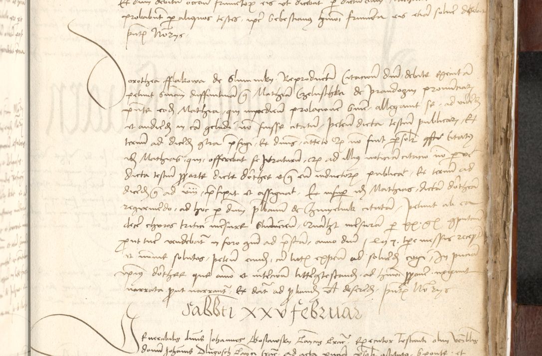Zdjęcie nr 475 dla obiektu archiwalnego: Acta actoru[m coram venerabili viro] domino Joh[anne de Lathoschin, sacre] theologie [et decretorum] doctore [canonico et officiali Cracoviensi] generali [anno Domini millesimo] quadringen[tesimo nonagesimo tercio] indicione [XI, pontificatus sanctis]simi in Christo [patris domini nostri domini] Allexandri [divina providencia pape] sexti, anni [ipsius primo]