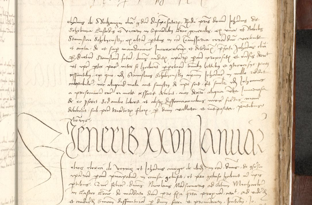 Zdjęcie nr 463 dla obiektu archiwalnego: Acta actoru[m coram venerabili viro] domino Joh[anne de Lathoschin, sacre] theologie [et decretorum] doctore [canonico et officiali Cracoviensi] generali [anno Domini millesimo] quadringen[tesimo nonagesimo tercio] indicione [XI, pontificatus sanctis]simi in Christo [patris domini nostri domini] Allexandri [divina providencia pape] sexti, anni [ipsius primo]
