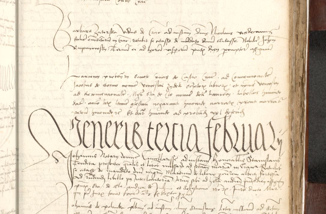Zdjęcie nr 465 dla obiektu archiwalnego: Acta actoru[m coram venerabili viro] domino Joh[anne de Lathoschin, sacre] theologie [et decretorum] doctore [canonico et officiali Cracoviensi] generali [anno Domini millesimo] quadringen[tesimo nonagesimo tercio] indicione [XI, pontificatus sanctis]simi in Christo [patris domini nostri domini] Allexandri [divina providencia pape] sexti, anni [ipsius primo]