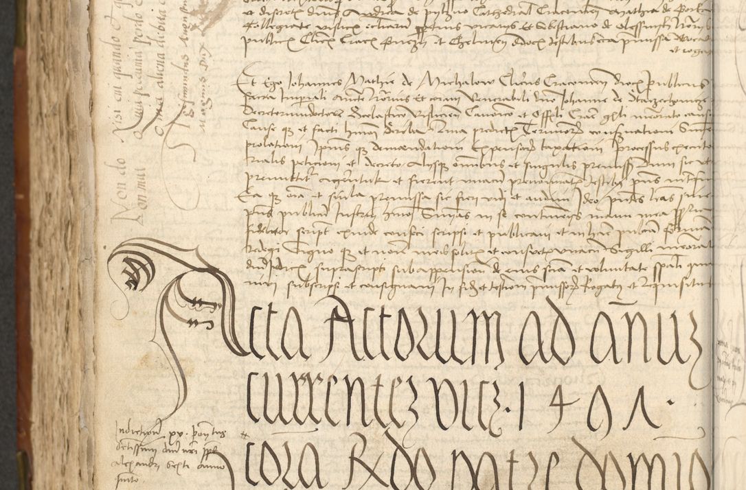 Zdjęcie nr 456 dla obiektu archiwalnego: Acta actoru[m coram venerabili viro] domino Joh[anne de Lathoschin, sacre] theologie [et decretorum] doctore [canonico et officiali Cracoviensi] generali [anno Domini millesimo] quadringen[tesimo nonagesimo tercio] indicione [XI, pontificatus sanctis]simi in Christo [patris domini nostri domini] Allexandri [divina providencia pape] sexti, anni [ipsius primo]