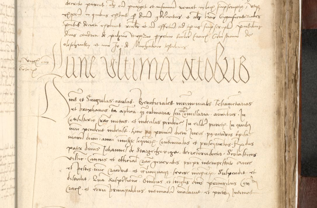Zdjęcie nr 441 dla obiektu archiwalnego: Acta actoru[m coram venerabili viro] domino Joh[anne de Lathoschin, sacre] theologie [et decretorum] doctore [canonico et officiali Cracoviensi] generali [anno Domini millesimo] quadringen[tesimo nonagesimo tercio] indicione [XI, pontificatus sanctis]simi in Christo [patris domini nostri domini] Allexandri [divina providencia pape] sexti, anni [ipsius primo]