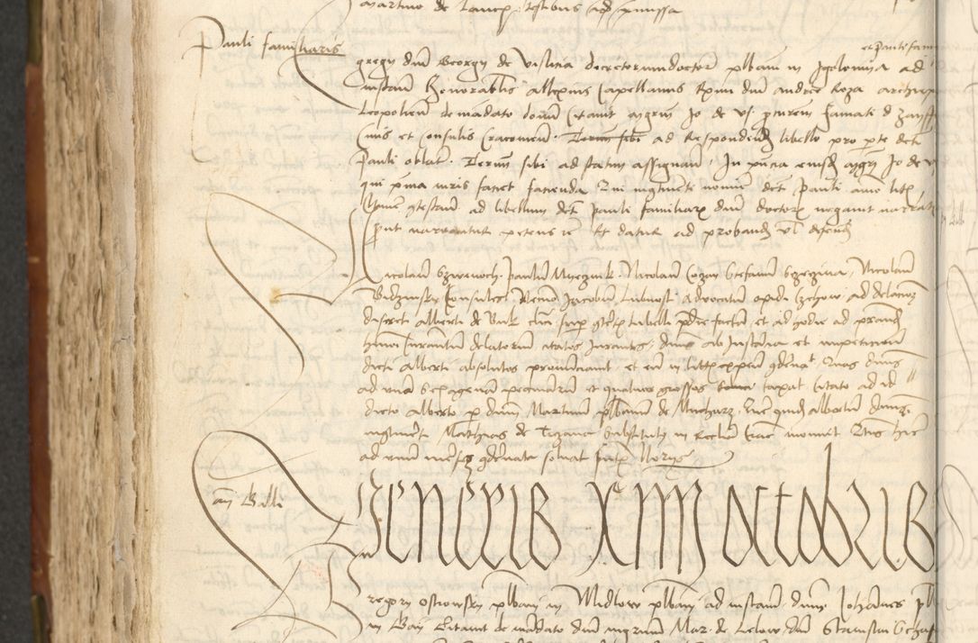 Zdjęcie nr 434 dla obiektu archiwalnego: Acta actoru[m coram venerabili viro] domino Joh[anne de Lathoschin, sacre] theologie [et decretorum] doctore [canonico et officiali Cracoviensi] generali [anno Domini millesimo] quadringen[tesimo nonagesimo tercio] indicione [XI, pontificatus sanctis]simi in Christo [patris domini nostri domini] Allexandri [divina providencia pape] sexti, anni [ipsius primo]