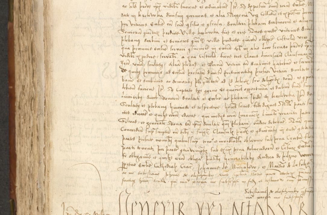 Zdjęcie nr 438 dla obiektu archiwalnego: Acta actoru[m coram venerabili viro] domino Joh[anne de Lathoschin, sacre] theologie [et decretorum] doctore [canonico et officiali Cracoviensi] generali [anno Domini millesimo] quadringen[tesimo nonagesimo tercio] indicione [XI, pontificatus sanctis]simi in Christo [patris domini nostri domini] Allexandri [divina providencia pape] sexti, anni [ipsius primo]